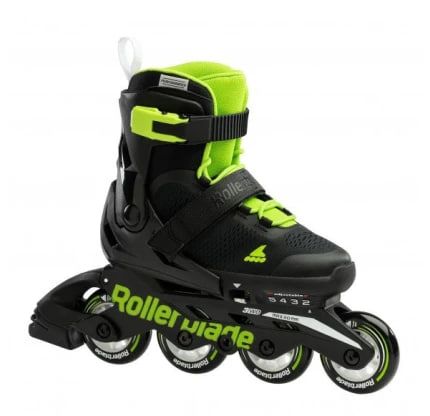 Детские ролики Rollerblade Microblade Black/Green 2051176 фото