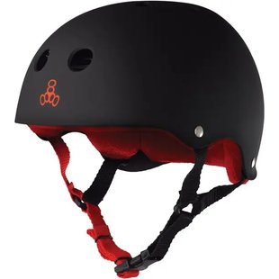 Шолом Triple8 Sweatsaver Helmet - Black/Red (М) 034 фото