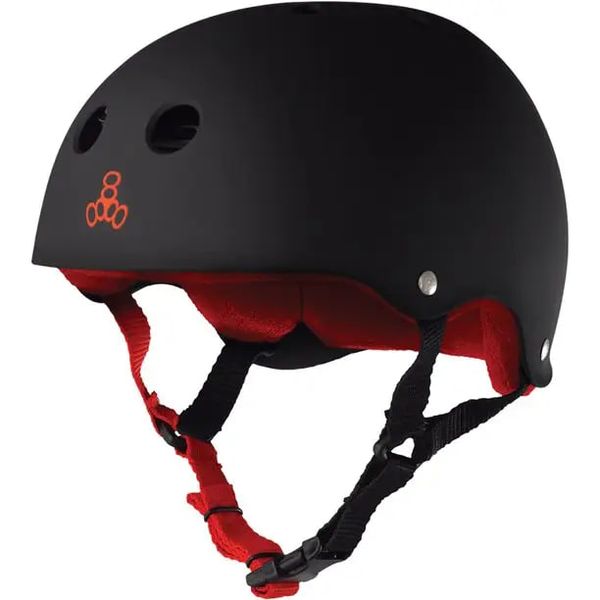 Шолом Triple8 Sweatsaver Helmet - Black/Red (S) 033 фото