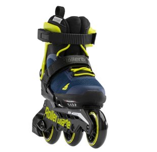 Детские ролики Rollerblade Microblade 3WD 2021 Blue/Lime 2050847 фото